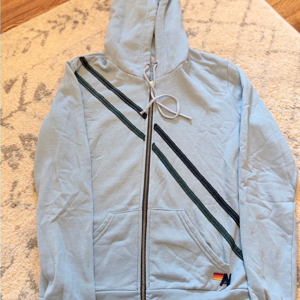 Rare Aviator Nation Two Stripe Full Zip - Picture 5 of 7